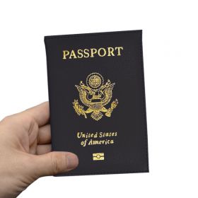 Pouzdro na cestovní pas United States of America černé