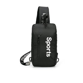Ozuko sportovní batoh přes rameno s USB Sports Černý