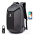 Ozuko Outdoor cestovní školní batoh s USB + zámek Carnot Šedý 17 l